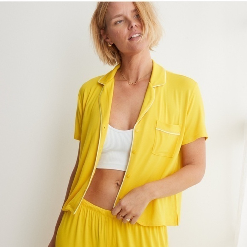 NWT Aerie Real Soft Yellow Women's Pajama